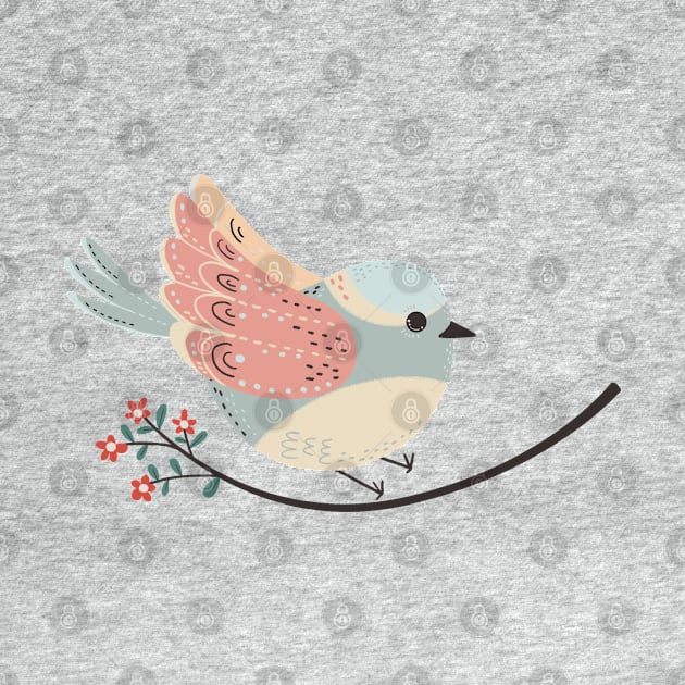 cute chubby bird by Angela Sbandelli Illustration and Design